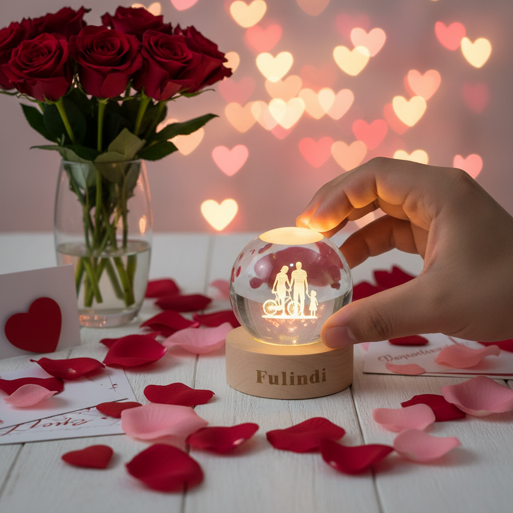 Fulindi| Sfera di cristallo personalizzata