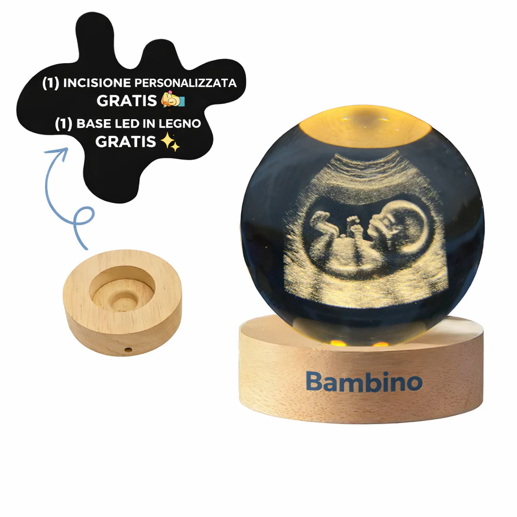 Fulindi| Sfera di cristallo personalizzata